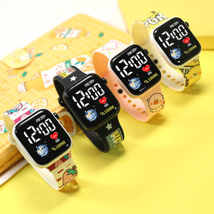 นาฬิกาอิเล็กทรอนิกส์สำหรับนักเรียนรุ่นใหม่ ดีไซน์ทันสมัย พร้อมไฟ LED จับเวลา แสดงผลแบบดิจิตอล ลายการ์ตูนพิมพ์ลายสไตล์ใหม่สุดหรู แนวสปอร์ต  ปรับแต่งได้ - Product Image 2