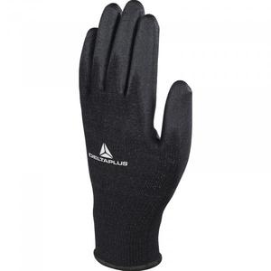 DELTA PLUS-Gant tricoté noir en polyester VE702PN10-M avec paume en polyuréthane (multipack)-EAN MW131407 GLOVES - Product Image 1