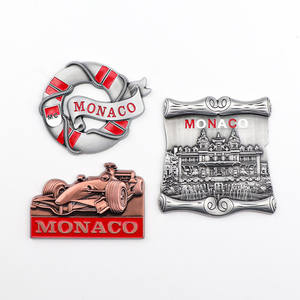 Fabrication sur mesure d'aimants de réfrigérateur en alliage de zinc, souvenirs de <span class=keywords><strong>Monaco</strong></span> - Product Image 1
