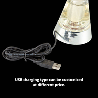 Lampe de chevet à fibre optique LED à base de cristal coloré, ciel étoilé, changeant de couleur, fournie par l'usine