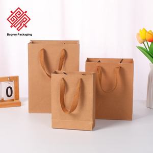 Sacs d'emballage en papier kraft réutilisables et recyclables Baoren, écologiques, personnalisables avec logo, taille et couleur, pour chaussures et vêtements - Product Image 5