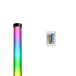 Lámpara de Pie de Esquina RGB Minimalista Moderna, Juego de 1 Pieza, Diseño Simple, Control Remoto por Aplicación, Luz LED, Cuerpo de PVC, Decoración - Product Image 1