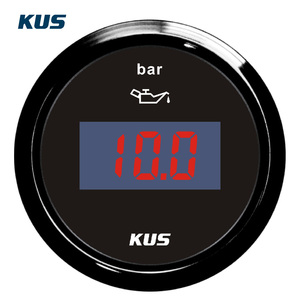 KUS SEA-V 시리즈 52mm 디지털 오일 압력 게이지 12V/24V 범용 보트용 - Product Image 1
