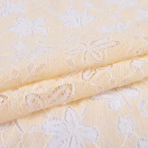 Bellissimo tessuto di pizzo di cotone con filo di pizzo francese per le donne da sposa abito Abaya