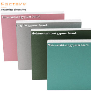 Hochwertige Feuchtigkeitsbeständige Gipskartonplatte 12mm 2440x1220mm Langlebige Schimmelresistente Wandplatte für Bad und Küche - Product Image 5