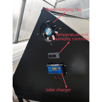 Commerciële multifunctionele zonne-droger voor groenten, fruit en vlees, gegalvaniseerde stalen constructie, 12V energiebesparende machine