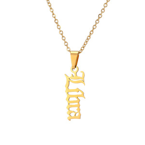 Collana pendente in acciaio inossidabile placcato oro 18K alla moda con nome zodiacale gioielli per occasione di anniversario maschile femminile - Product Image 5