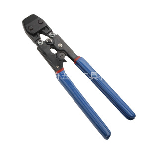 Ratchet Pex Pipe Clamping Pliers Blue Handle Metric Size Automotive Hose Clamp Tool - Product Image 1
