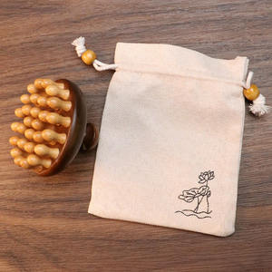 Peigne en bois massif ionique à 28 dents, anneau de massage pour le cuir chevelu, méridien, populaire à l'étranger pour le bois de santal, principales plateformes de commerce électronique - Product Image 1