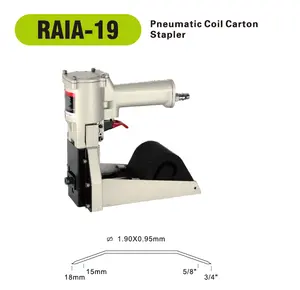 공압 공기 판지 스테이플러 RATA-19 헤비 듀티 스테이플러 골판지 상자 포장 상자 기계