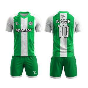 Maillot de football blanc à impression numérique, séchage rapide, col rond, pour adulte, maillot de foot professionnel - Product Image 2