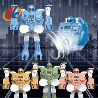 Montre électronique multifonctionnelle DIY en plastique écologique pour enfants, style Ins, nouvelle collection 2024, transformable en robot
