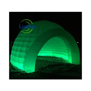 Outdoor Camping Portable Led Lighted Inflatable Nightclub Tent White Inflatable Dome Tent /inflatable Exhibition Tent Party