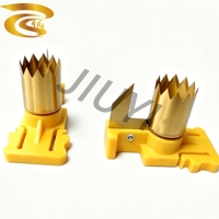 Perforateur de sacs en plastique personnalisé style Shark Thunder, outil à lignes rondes et pointillées pour machine de fabrication de films, perforateur à dents de scie