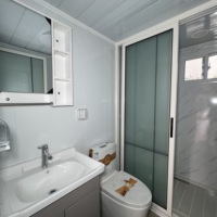 Maison préfabriquée moderne pliable et mobile de 20/40 pieds, 2 à 5 chambres, en vente, bureau extensible, cuisine, conteneur habitable