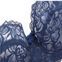 KOSTENLOSE MUSTER Dünner sexy BH voller Spitze ohne Bügel ohne Baumwoll-BH verstellbarer, bequemer Plus-Size-Shaping-BH