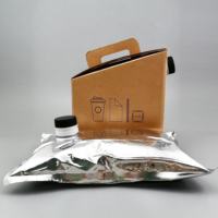 Envase Aséptico de Aluminio Tipo BIB para Whisky, Bebidas Energéticas, Vodka, Café - Reciclable, Tamaños Personalizables (3L/5L/20L) Dispensador