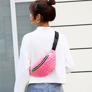Glitter telefoontasje Coole pailletten bedrukte heuptas voor dames Mode meisjes schouderriemtassen Kinderheuptassen - Product Image 5