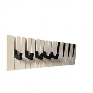 Piano Key <b>Wall</b> Hooks Rectangle Shape Easy Install For Entryway Coat Rack - Product Image 5