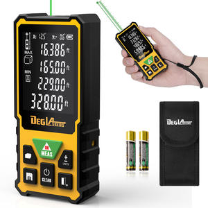 डिग्लेसर ग्रीन-बीम लेजर दूरी माप 360फीट लेजर माप Lcd स्क्रीन डिस्प्ले क्षेत्र/वॉल्यूम माप इनडोर और आउटडोर - Product Image 1