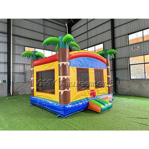 Château gonflable gonflable de PVC de maison de rebond de palmier pour des enfants - Product Image 4