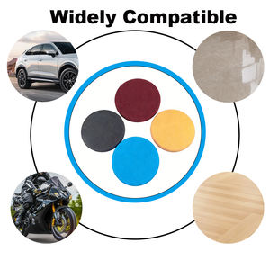 Tampon de polissage 3 pouces pour voiture, éponge de polissage à motif circulaire, surface plane, bord droit, support convexe, tampon de polissage sans évaluations - Product Image 5