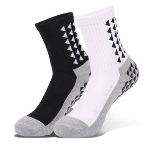 Wholesale Custom Design Anti-Slip Grip <b>Socks</b> with Cuff Logo for Spring Season Soccer Football Tennis Sports Men - Product Image 1