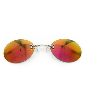 Lunettes de soleil rétro unisexes sans monture, argentées, style Hacker Empire <span class=keywords><strong>Murphy</strong></span>, verres UV400, ultra-légères, pour adultes - Product Image 5