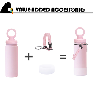 1 <strong>Cup</strong> <strong>2</strong> Lids Bpa Free Water Bottle Stainless Steel 540ml Metal <strong>Flask</strong> Vacuum Leakproof Drink Bottle Straw Water Bottle for Men - Product Image 5