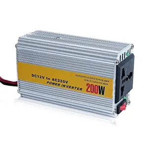 Convertidor de cargador de ordenador portátil para vehículo, inversor de potencia de 100 w, 12v, 24v a ac 110v, 120v, 220v, 230v, 240v, 200 v, 200 v