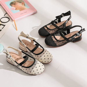 Sandalias de Niña Estilo Coreano con Lunares de Moda Verano 2026, Zapatos de Princesa para Niñas Pequeñas, Zapatos Cerrados para Niñas Mayores - Product Image 2