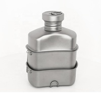 Bouteille d'eau en titane 1000 ml, camping, extérieur, légère, réutilisable, gourde en métal, logo personnalisé OEM