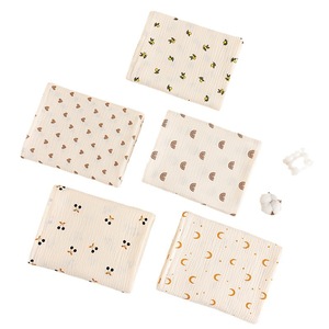 قماط شاش قطني طبيعي قابل لإعادة الاستخدام ، مطبوع سريع الجفاف ، حماية بيئية للطفل - Product Image 4