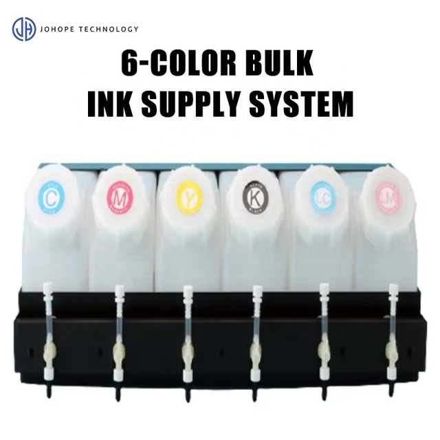 High Quality Inkjet Printer 6 Colors Bulk Ink Supply System  Continuous Ink Supply System