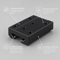 Pièces usinées CNC en aluminium 6061 T6, usinage de haute précision sur mesure, fabricant OEM, commande en gros, vente en gros