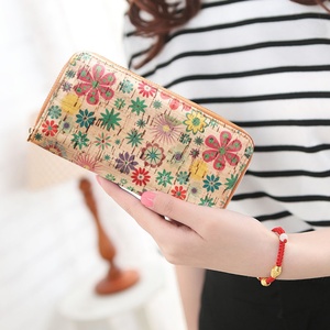 Factory Customized <b>Ladies</b> Vegan <b>Wallet</b> with Card Holder Coin Pocket Purse Eco Friendly Vegan Gift Cork Purse <b>Wallet</b> - Product Image 6