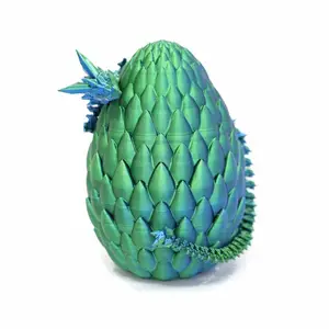 3D impreso dragón huevo articulado cristal dragón FDM 3D impresión sorpresa regalo chino dragón 3D impresora filamento impresión