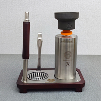 Mr.Eds E50 Iron Man Pro X Max Mirror Hookah Shisha Set Titanium Series