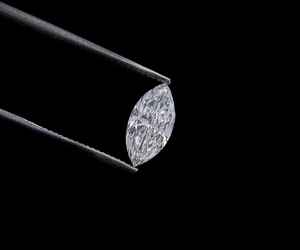 Diamant blanc de laboratoire de 0,47 CT, taille marquise, 8,2x4,0 mm, percé au laser, certifié IGI, OM GEMS, pour bague délicate - Product Image 2