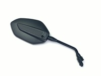 Accessoires pour motocyclette Surface convexe noire 8MM 10MM Rétroviseur latéral Moteur Plastique pour Scooter Rétroviseur pour moto