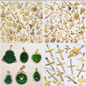 Colgantes Religiosos de Acero Inoxidable con Baño de Oro PVD de 18k, Resistentes al Deslustre y al Agua, para Fabricación de Joyas, Venta al por Mayor - Product Image 2