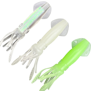 <span class=keywords><strong>Leurre</strong></span> souple artificiel de haute qualité 100mm 8g, <span class=keywords><strong>leurre</strong></span> <span class=keywords><strong>calamar</strong></span> 3 couleurs en caoutchouc, <span class=keywords><strong>leurre</strong></span> <span class=keywords><strong>calamar</strong></span> souple lumineux pour la pêche de nuit - Product Image 1