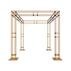 Fabrika doğrudan satış demir galvanik altın kemer açık düğün kare çerçeve kare pavilion arka plan çerçeve kemer - Product Image 4