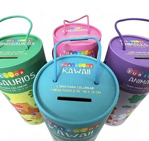 Custom Eco-Friendly Food-Grade Round Kraft Paper Can, Chocolate Candy Puzzle Paper Tube Packaging <b>Container</b> - Product Image 3