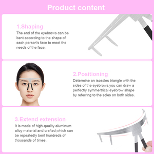 Regla de Mapeo de Cejas, Herramienta de Posicionamiento de Cejas de Plástico para Microblading, Maquillaje Permanente PMU, Uso Profesional en Estudio de Tatuajes - Product Image 3