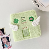 A7 Engel-Aufkleber-Album, Flauschiges 3-Zoll Sofortbild-Aufbewahrungsbuch, Idol-Fan-Kartenhalter