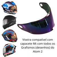 Lunette de casque de moto pour casque modulaire MT ATOM 2 SV MT-V-35