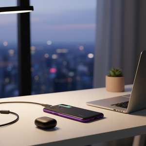 Cover Posteriore in Vetro Viola di Ricambio per Huawei P40 Lite 5G - Product Image 2