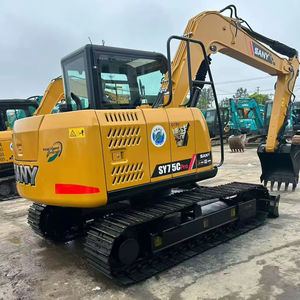 Excavatrice sur chenilles multifonctionnelle d'occasion SANY SY75C Haute efficacité KomatsuCATHyundai Excavatrice en bon état à vendre - Product Image 1