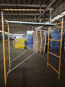 Q345 Design moderno stile H telaio scala impalcatura zincato verniciato a spruzzo costruzione fabbrica vendita limitata a basso prezzo - Product Image 2
